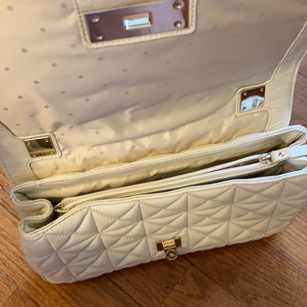 Kate Spade quilted creme leather purse - Picture 5 of 8